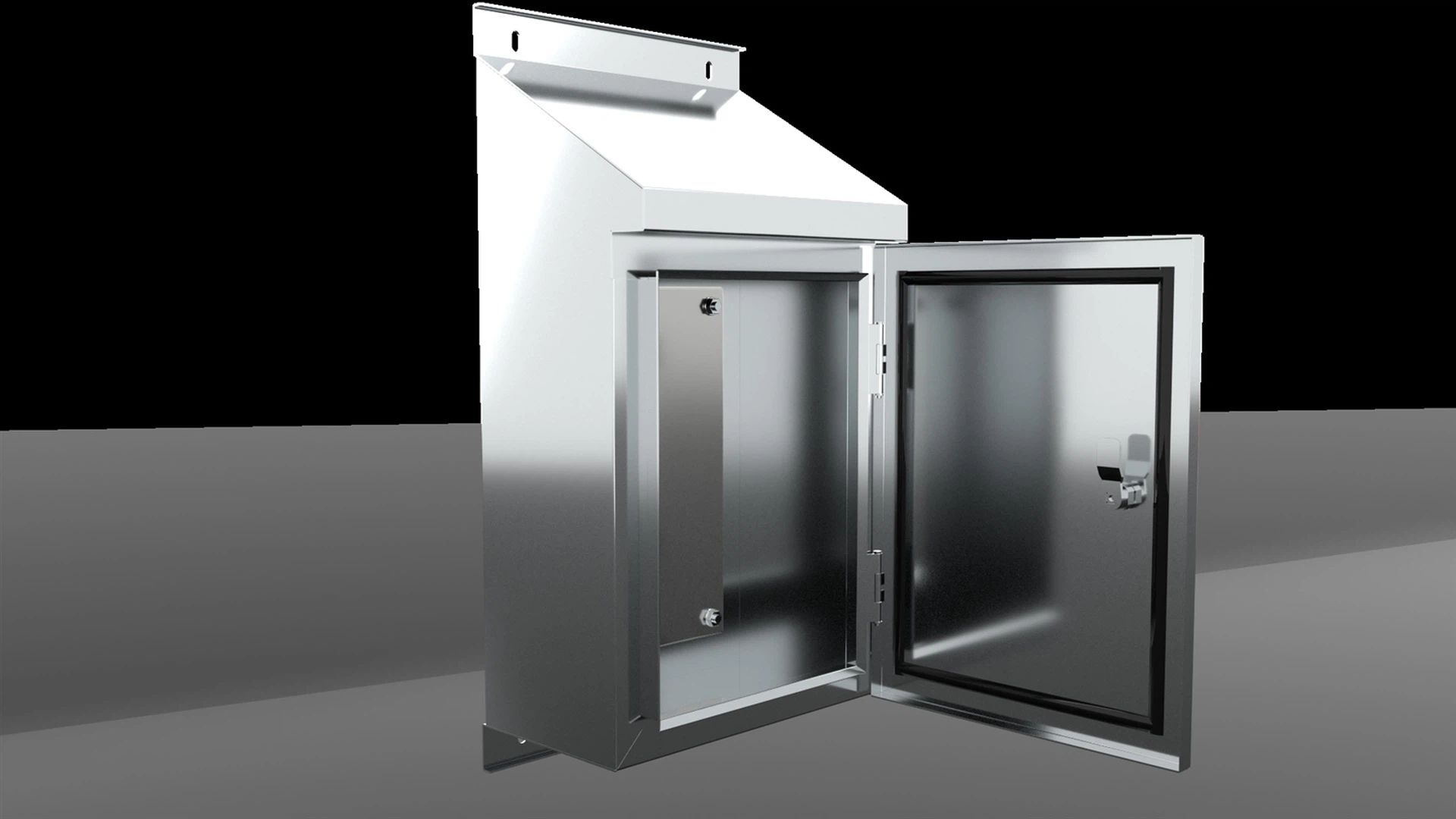 Floor Standing Enclosure with Lock and Key Floor Standing Enclosure with Lock and Key