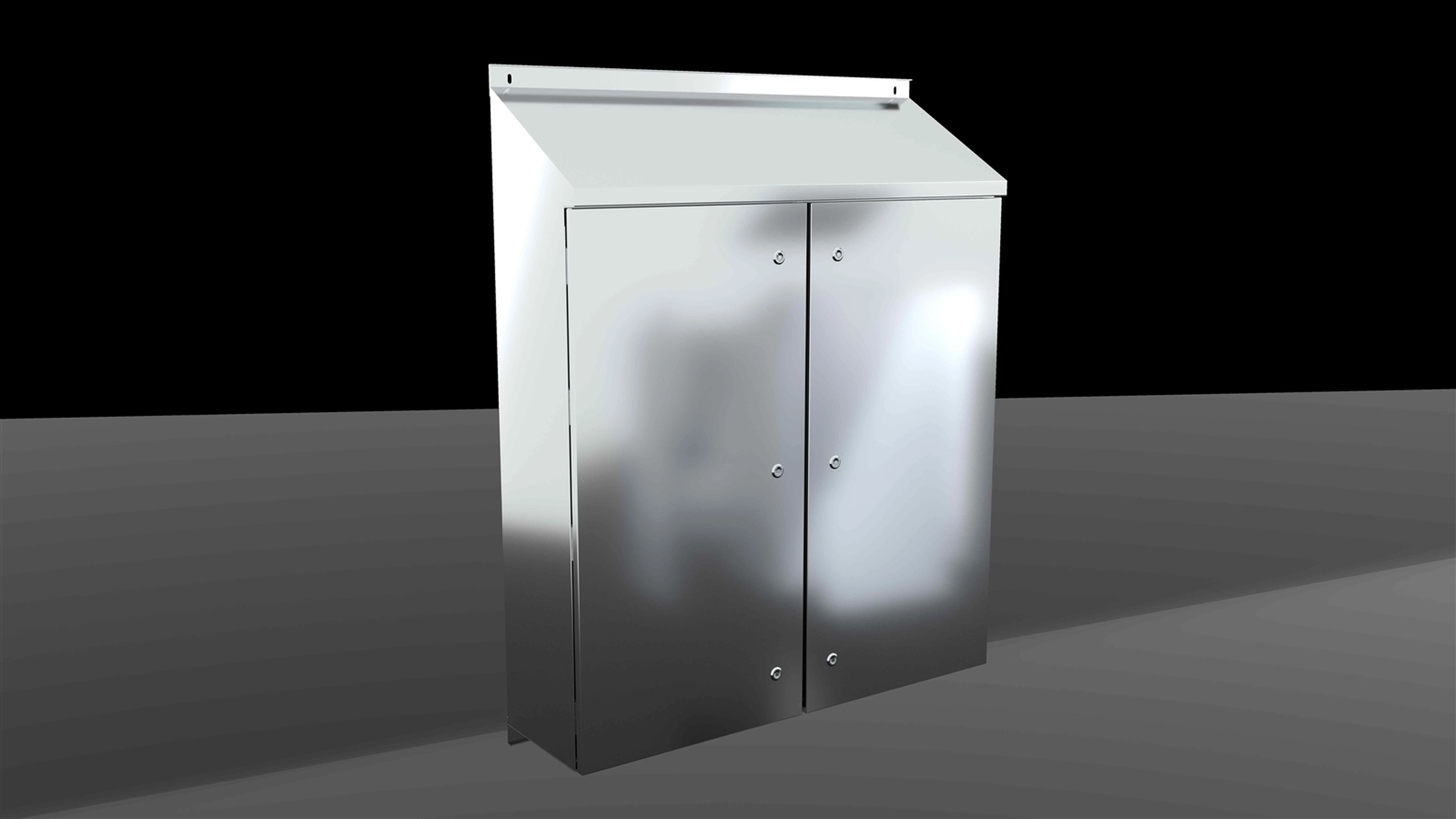 Floor Standing Enclosure with Lock and Key Floor Standing Enclosure with Lock and Key